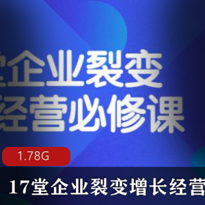 17堂（企业裂变增长经营）教程